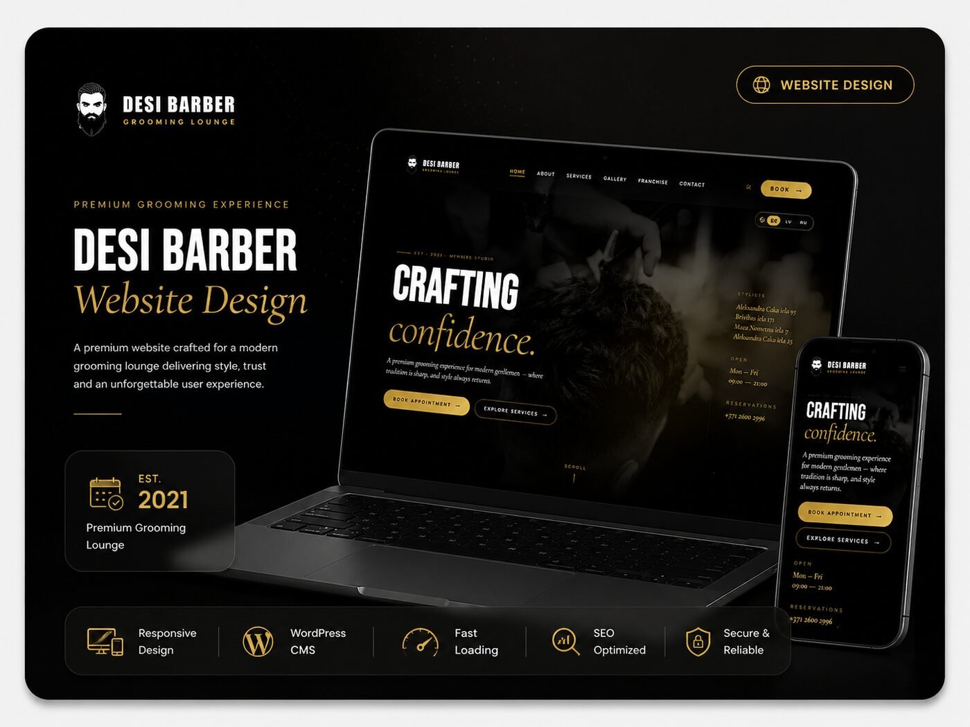 Desi Barber website